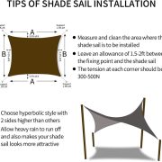 Waterproof Polyester Shade Sail